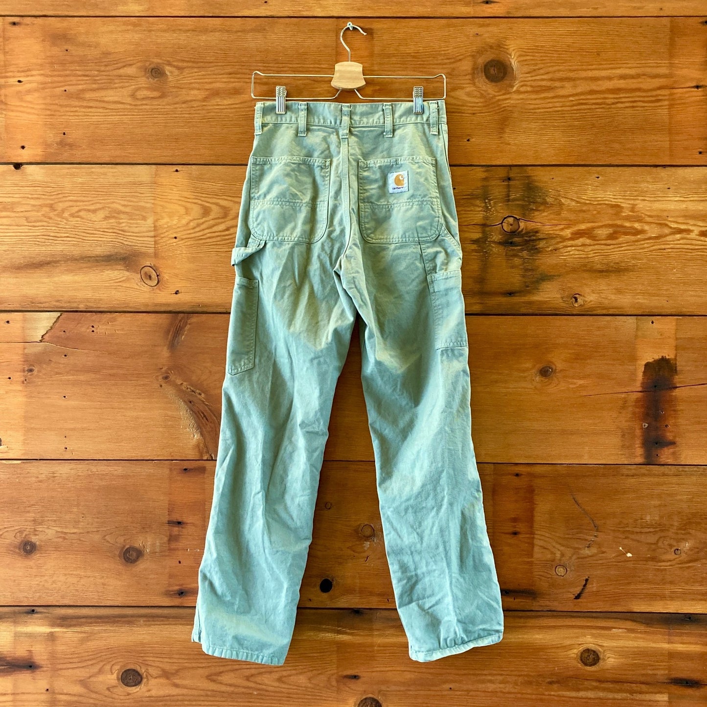 Carhartt Pale Spearmint Fade WIP Single Knee Pants - Size 26 - 0312IG