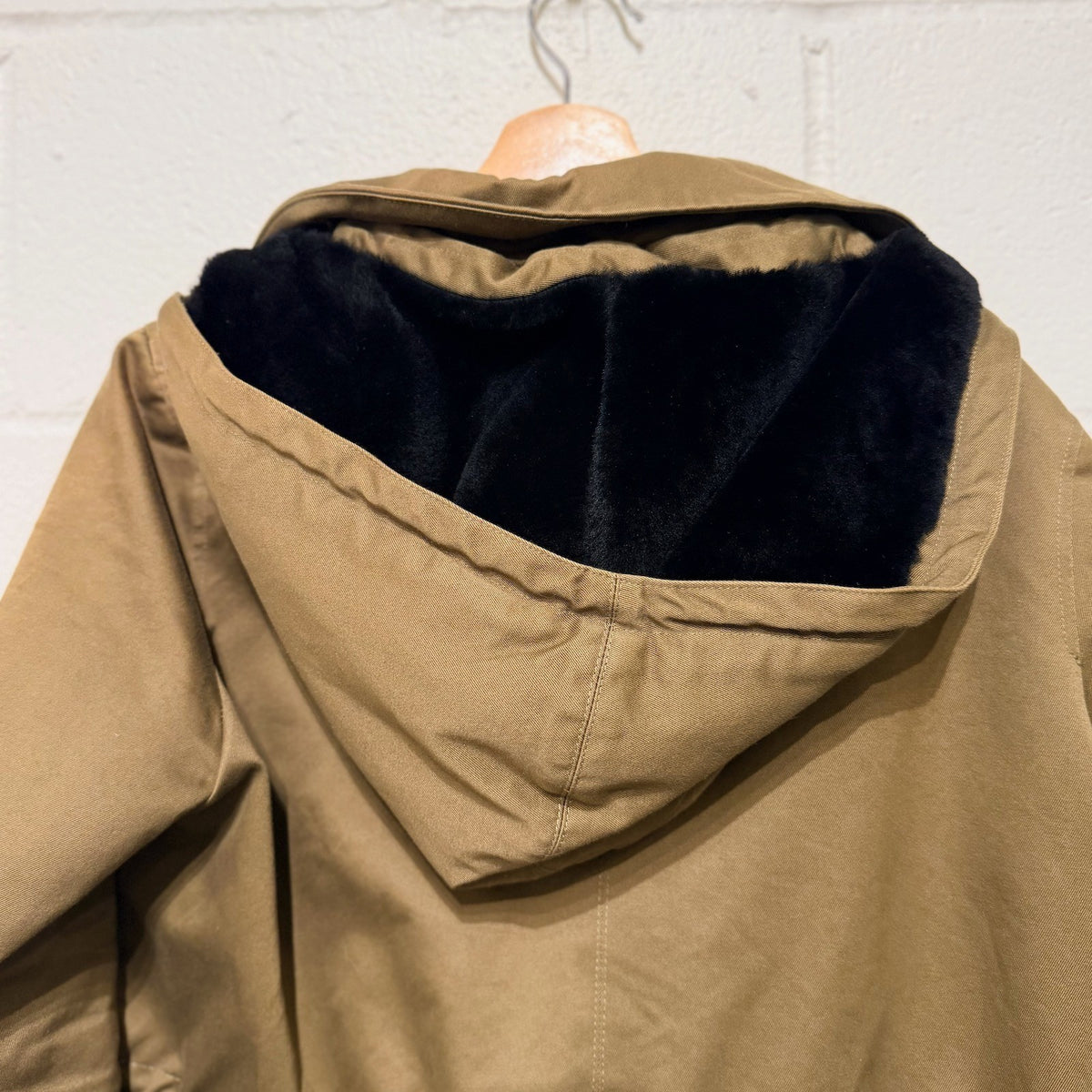 The Arrivals Olive Green Hooded 'Artemis' Parka Jacket Coat - Size L - 1020HB