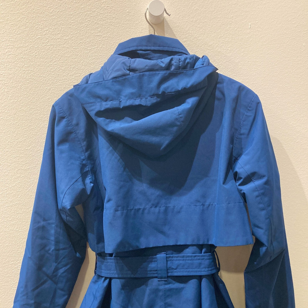 Helly Hansen Dark Blue Hooded Double Breasted Trench Rain Coat - Size S - 1125KG