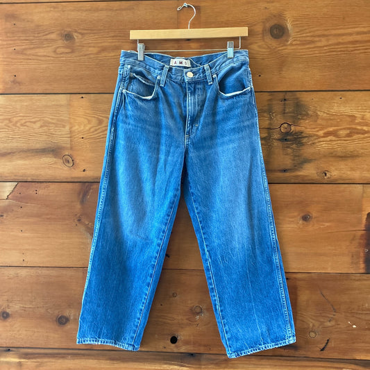 Amo $304 Relaxed Straight Leg Billie High Rise Jeans - Size 29 - 4427SC