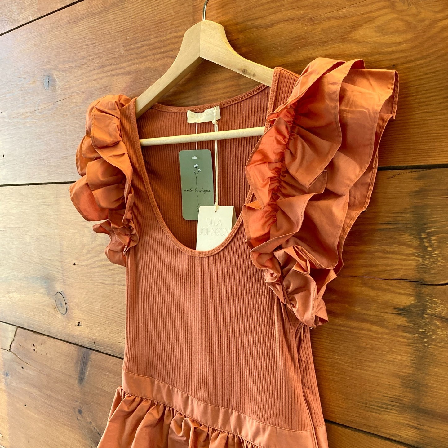 Ulla Johnson Auburn Hanna Tiered Ruffle Sleeveless Dress - Size 0 / XS - 0703SC