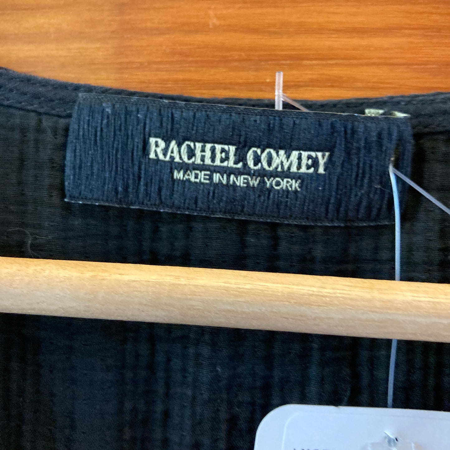 Rachel Comey Black Zip Front V Neck Cap Sleeve Shift Dress - Size 4 - 0504AK