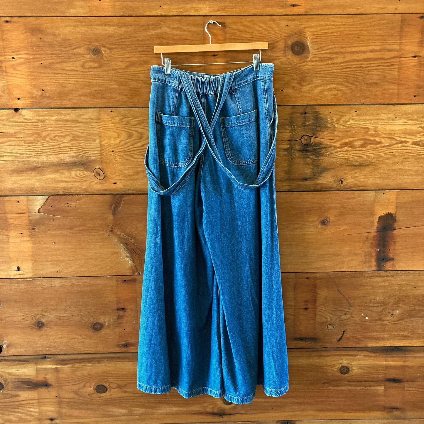 Pilcro Anthropologie Pilcro Wide-Leg Suspenders Jeans - Size 28 - 0314GM