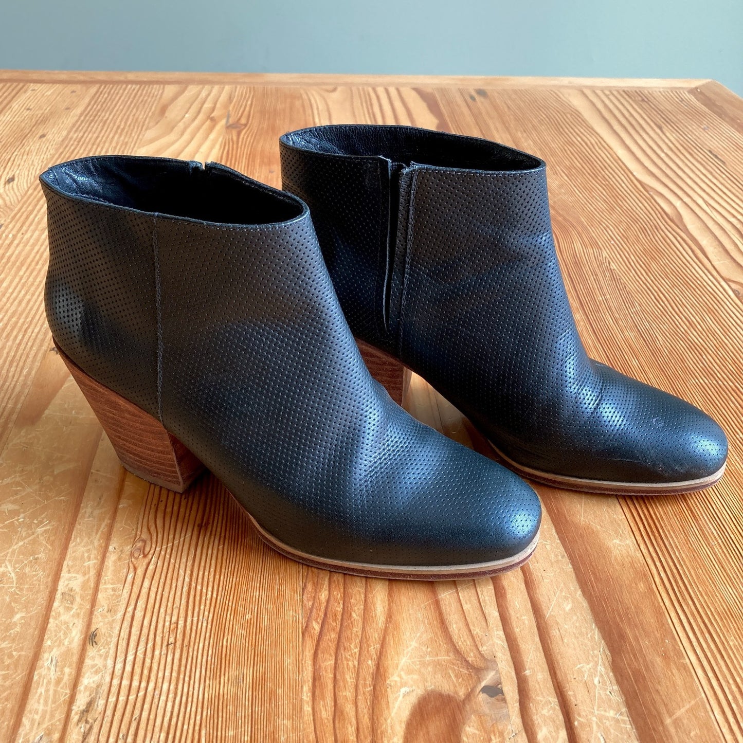Rachel Comey Black Leather Mars Ankle Boots Booties - Size 7 - 0813CP