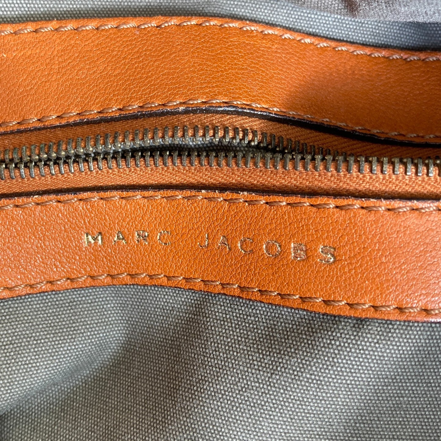 Marc Jacobs Orange Paradise Rio Satchel Moto Lambskin Leather Bag 0000MB