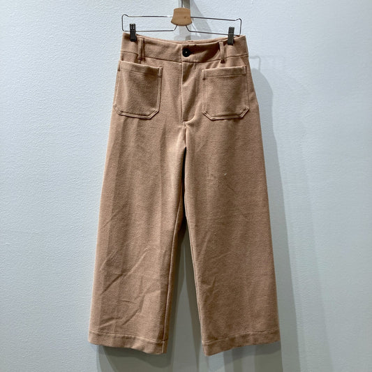 Maeve Anthropologie Tan Brushed Flannel Wide Leg Pants - Size 30 - 0531AF