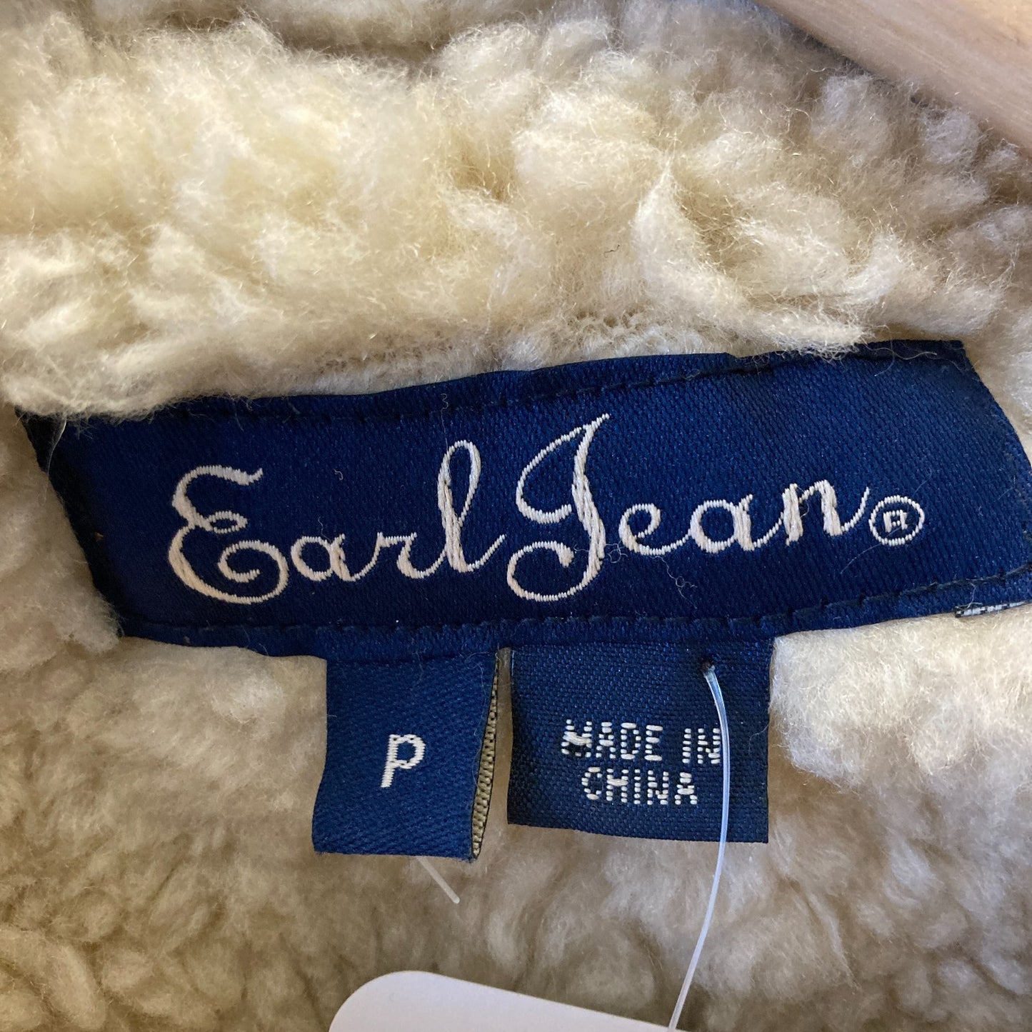 Earl Jean Tan Suede Sherpa Lined Vintage Jacket Coat - Size P / XS - 0312IG