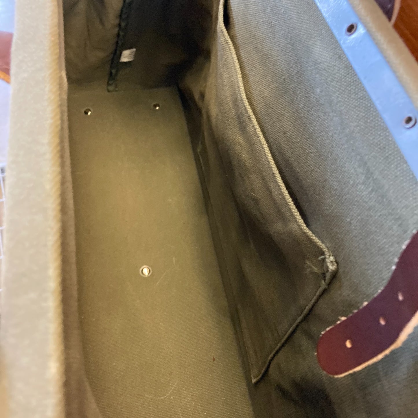 Softline BP Framed Green Canvas Weekender XL Duffle Bag - 0530JF