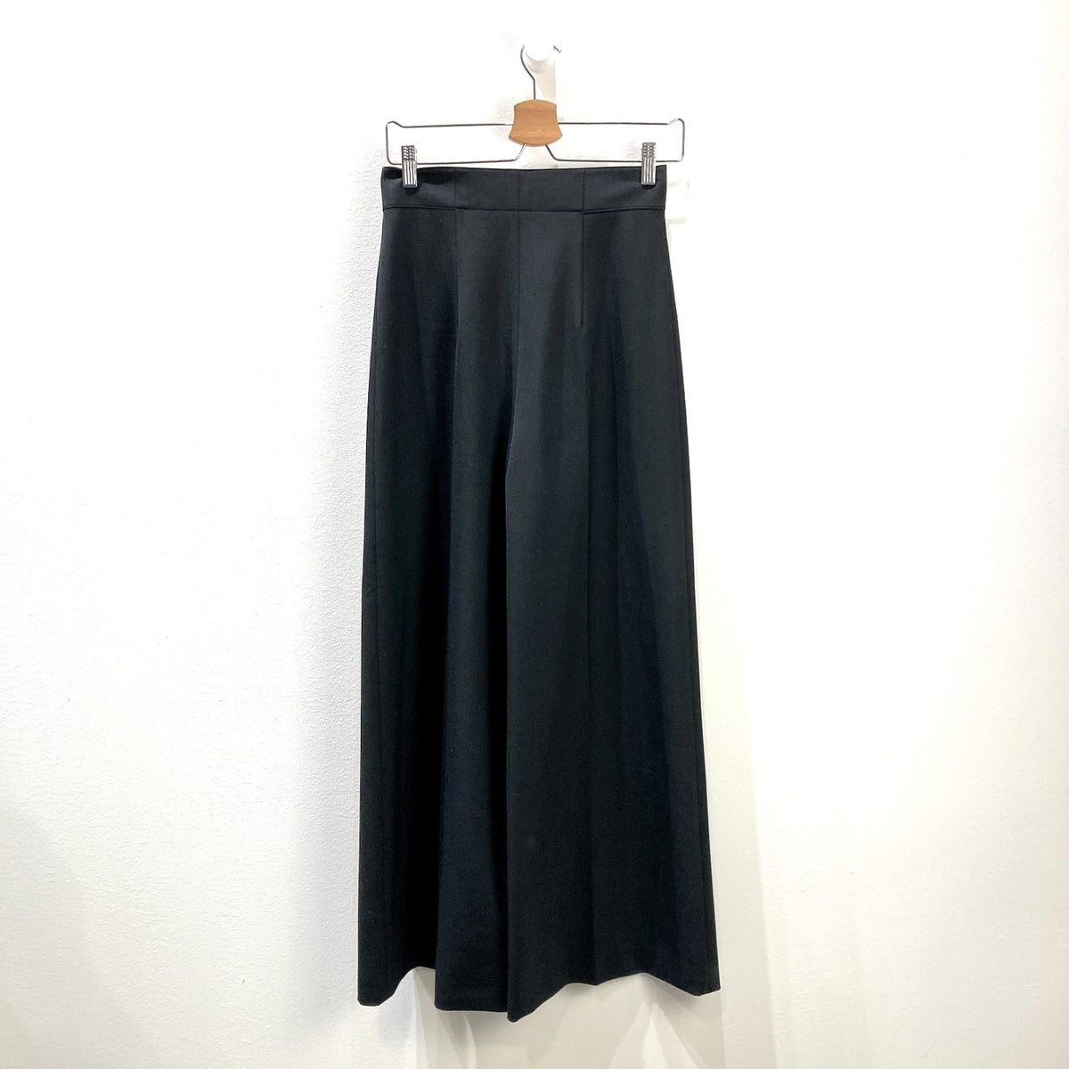 Alexander Wang Black High Waist Silver Button Wide Leg Pants - Size S - 1017SC