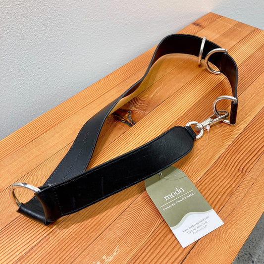 SAINT LAURENT Black D RING Leather Harness Belt IT-80 US-32 - 0129LH
