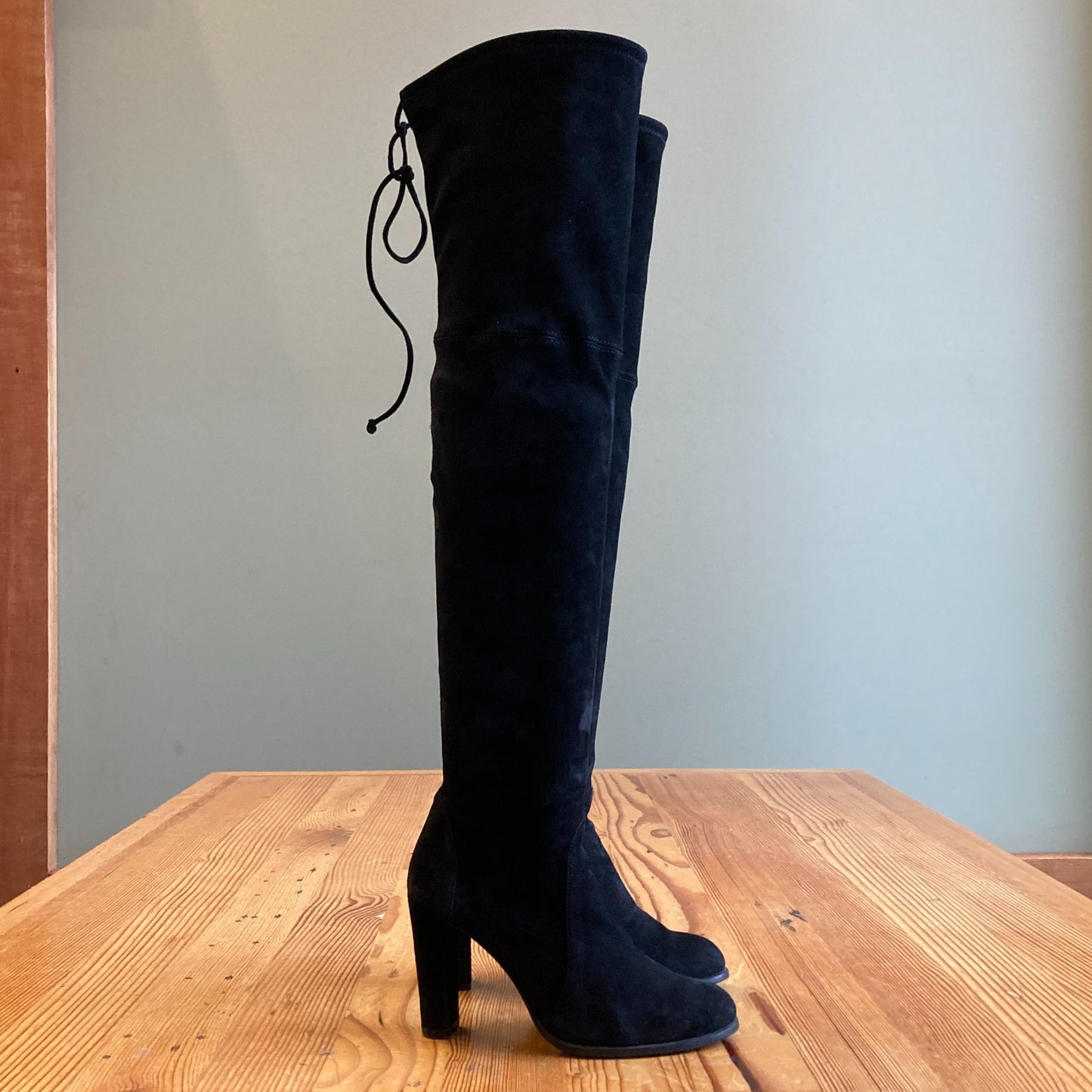 6.5- Stuart Weitzman Black Over the Knee Highland Boots Worn Once w/ Box 1122KP