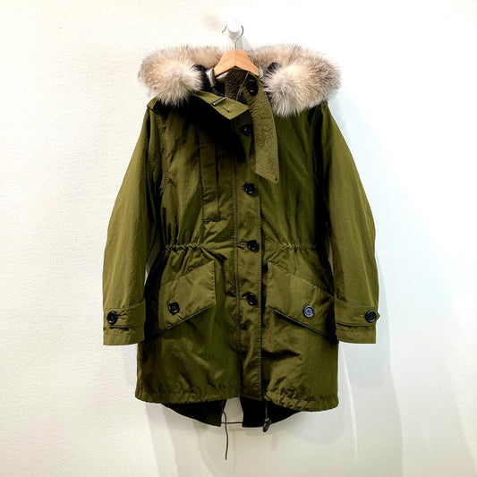 Burberry $1990 Olive Ramsford 3-in-1 Hooded Jacket Puffer Coat - Size S - 1006YY
