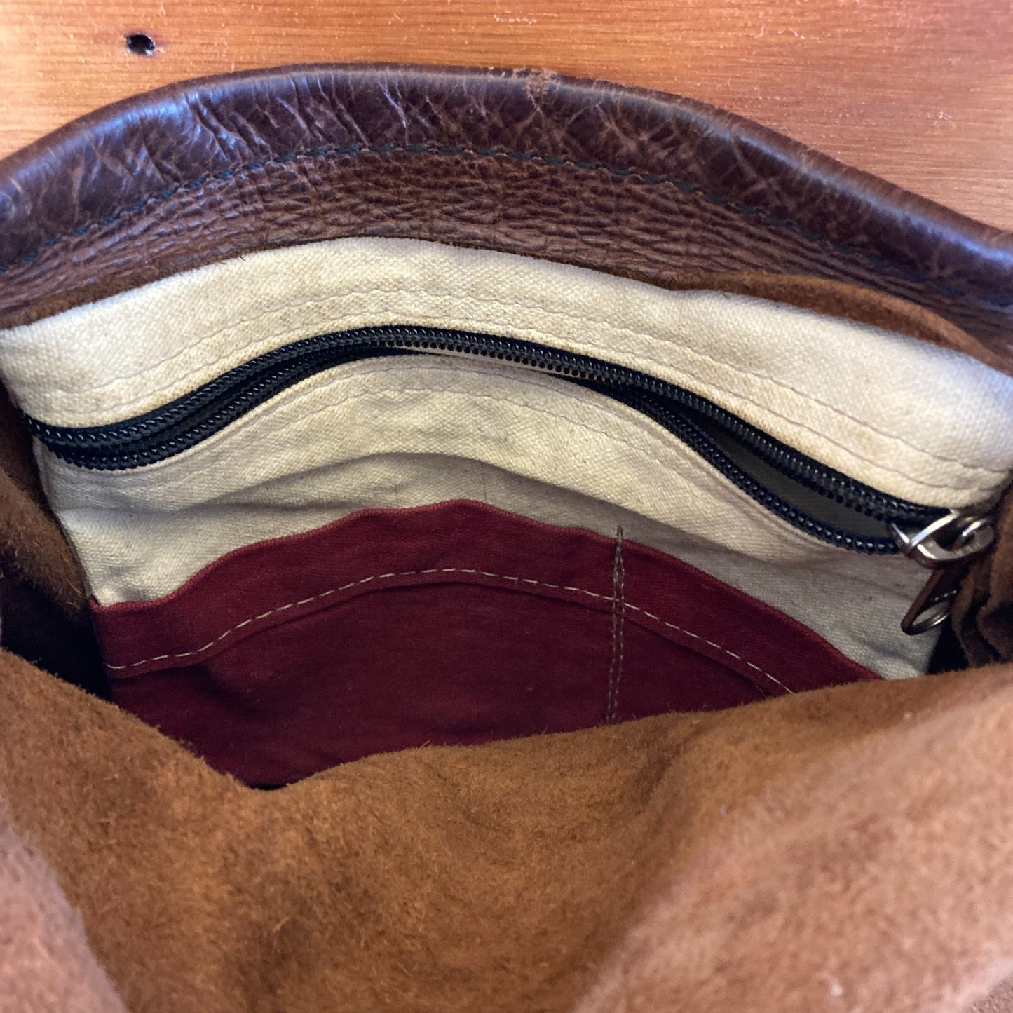 Goertzen Adventure Equipment Brown Leather Crossbody Satchel Bag - 1229MR