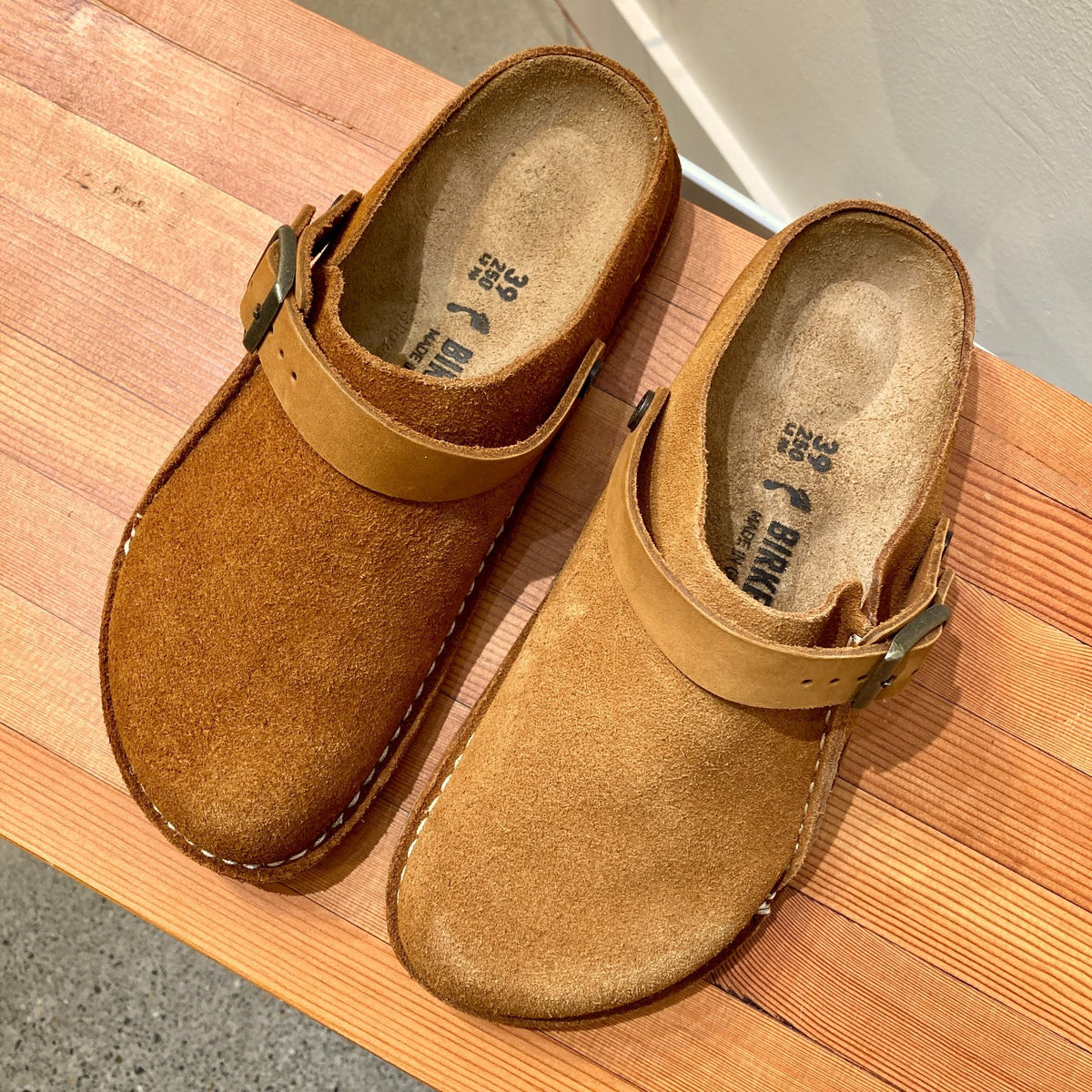 Birkenstock Mink Brown Lutry Premium Suede Shoes NEW w/ Box - Size 8 - 0314GM