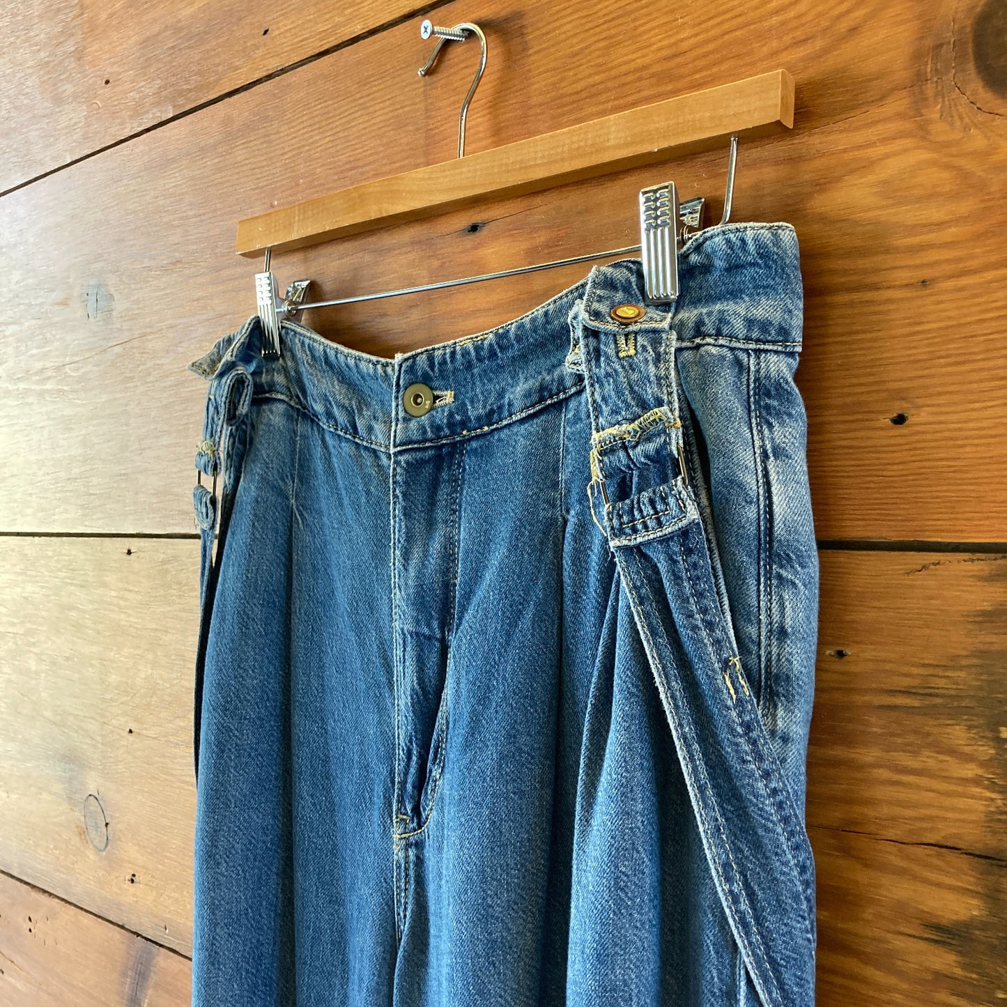 Pilcro Anthropologie Pilcro Wide-Leg Suspenders Jeans - Size 28 - 0314GM