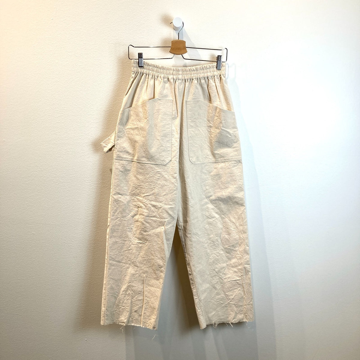 Kate Towers Portland Designer Natural Pull On Utility Pants - Size S/M - 0703SC