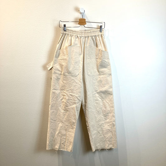 Kate Towers Portland Designer Natural Pull On Utility Pants - Size S/M - 0703SC