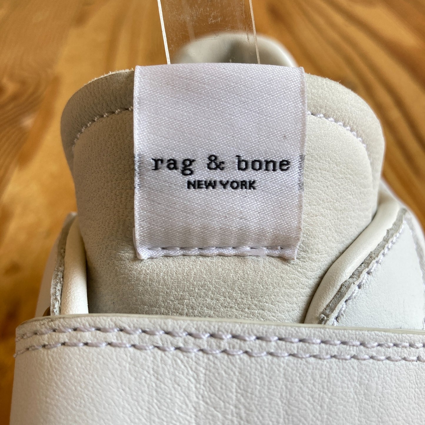 Rag & Bone White Leather Retro Court Sneakers Shoes - Size 39 / 8.5 - 1107KK