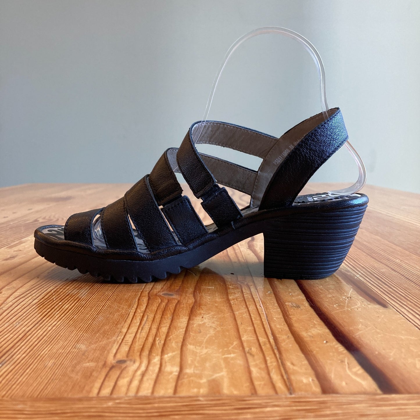Fly London Black Tull503Fly Mousse Sandals Shoes - Size 7 w/ Box - 0718MS