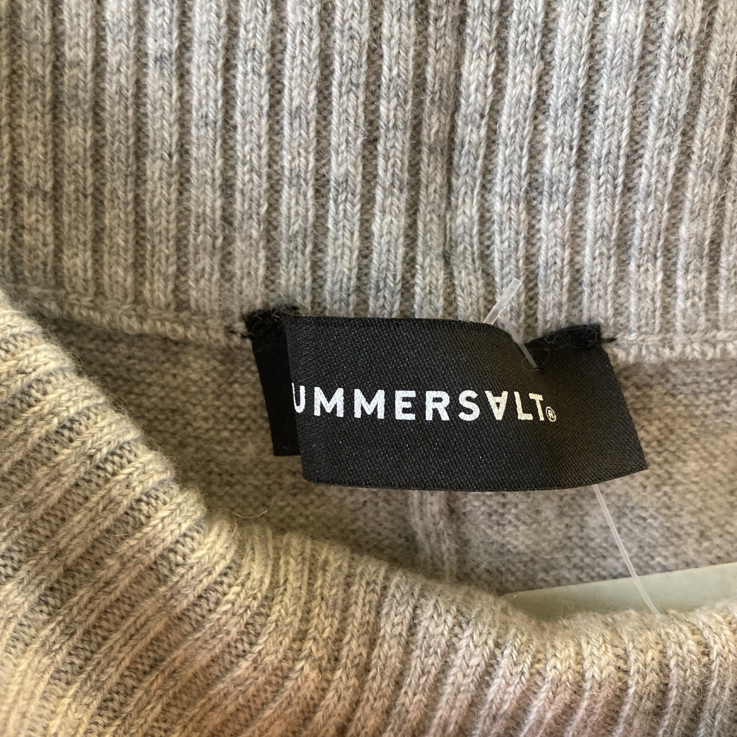 M - Summersalt Gray Cashmere Wool Blend Drawstring Jogger Pants 0617RF