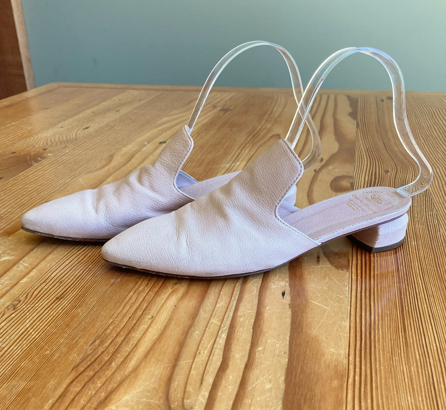 Officine Creative Nude Leather Slip On Mules Slides Flats - Size 36 / 6 - 0614MA