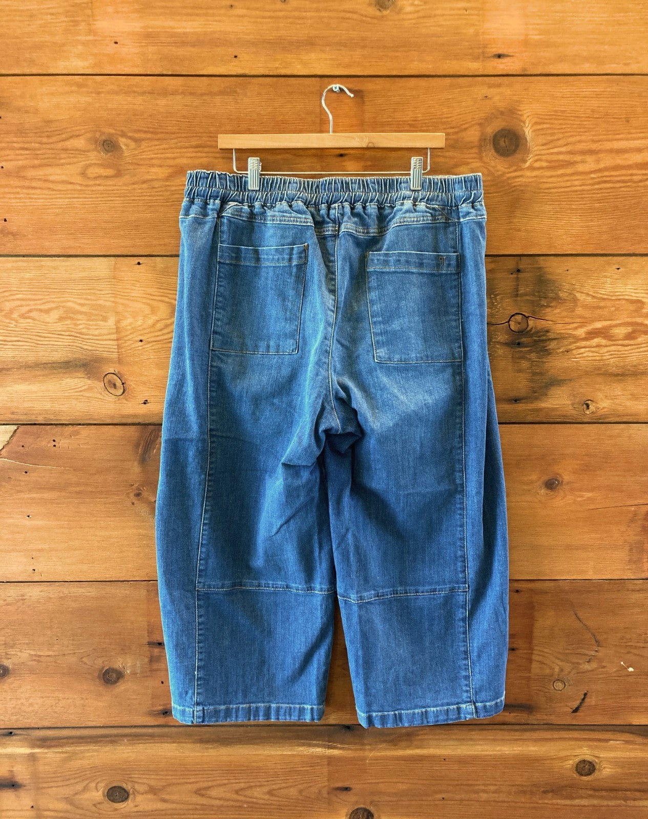 Pilcro Anthropologie Izzie Relaxed Pull-On Barrel Jeans - Size 1X - 1206HP