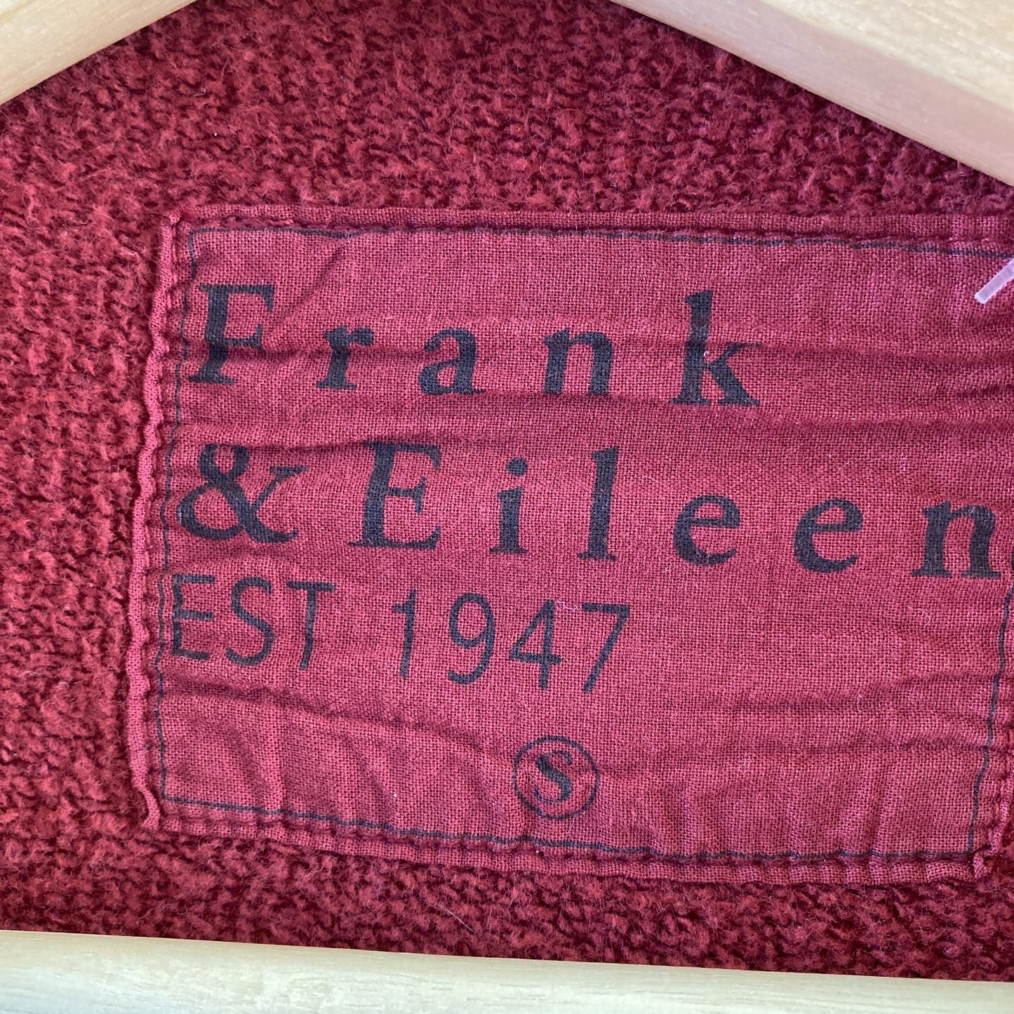 S - Frank & Eileen Cranberry Red Isabelle Izzie Funnel Neck Fleece Dress 0916VB