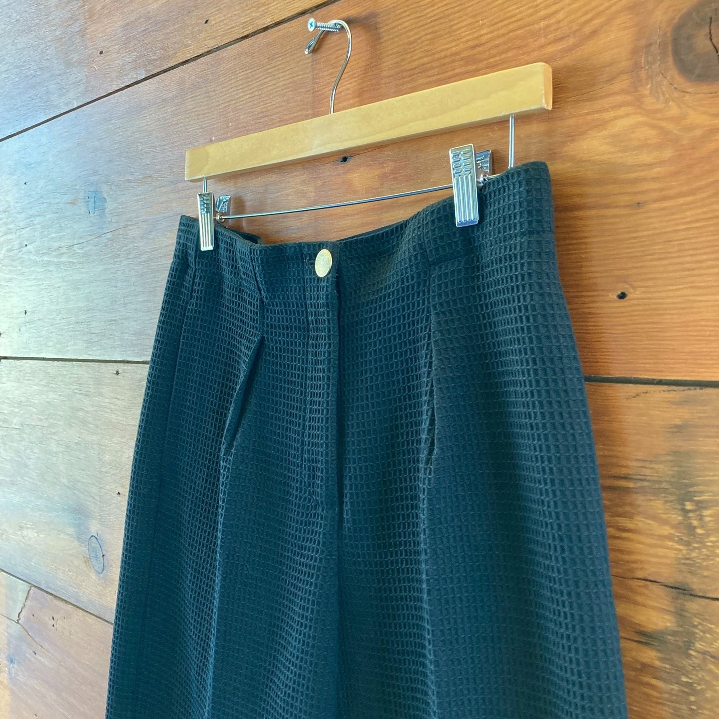 Forte Forte $535 Black Chic Waffle Cotton Pants - Size 2 / M - NEW - 4427SC