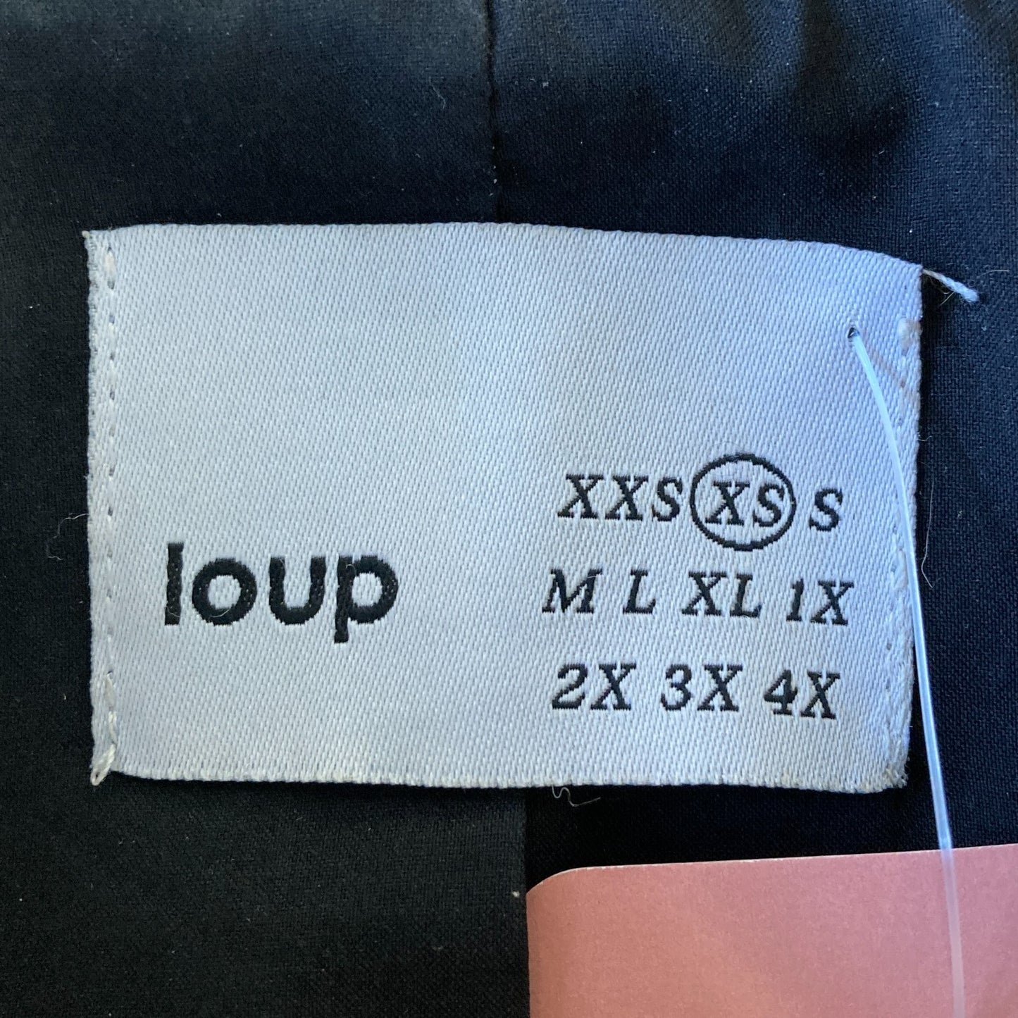 XS - Loup Black Fleece Button Up Corduroy Contrast Long Chore Coat 0410KB