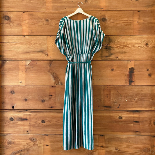 Ace & Jig $395 Martinique Striped Fete Short Sleeve Maxi Dress - Size L - 1020HB