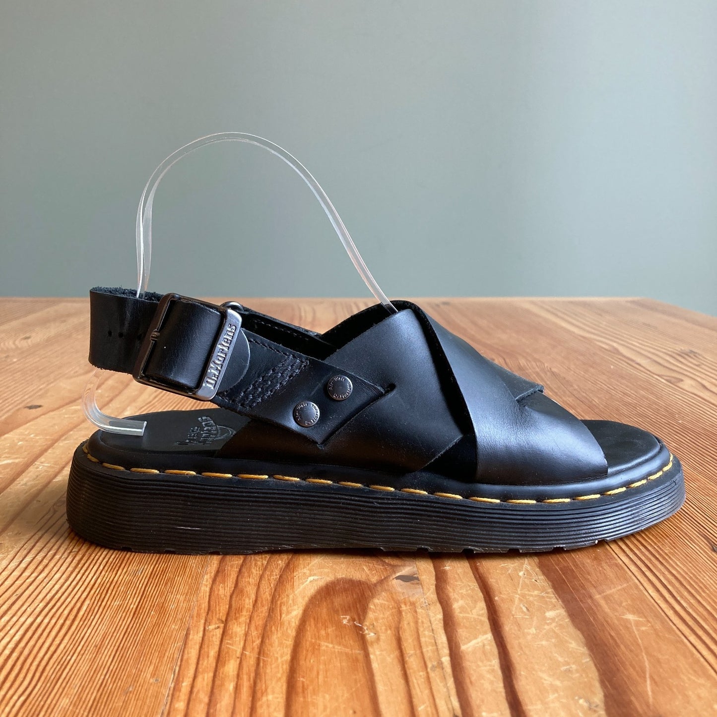 Dr. Martens Black Leather Zane Slingback Sandals w/ Box - Size 7  - 0425SV