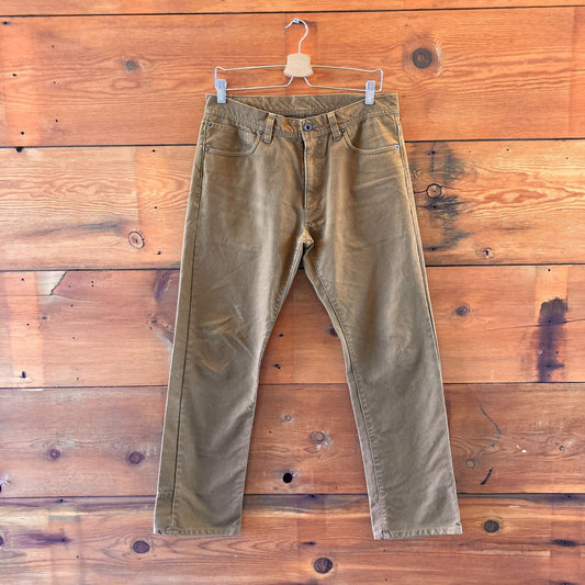 Filson Brown Straight Leg Work Wear Tough Cotton Pants - Size 30 x 30 - 0921HG