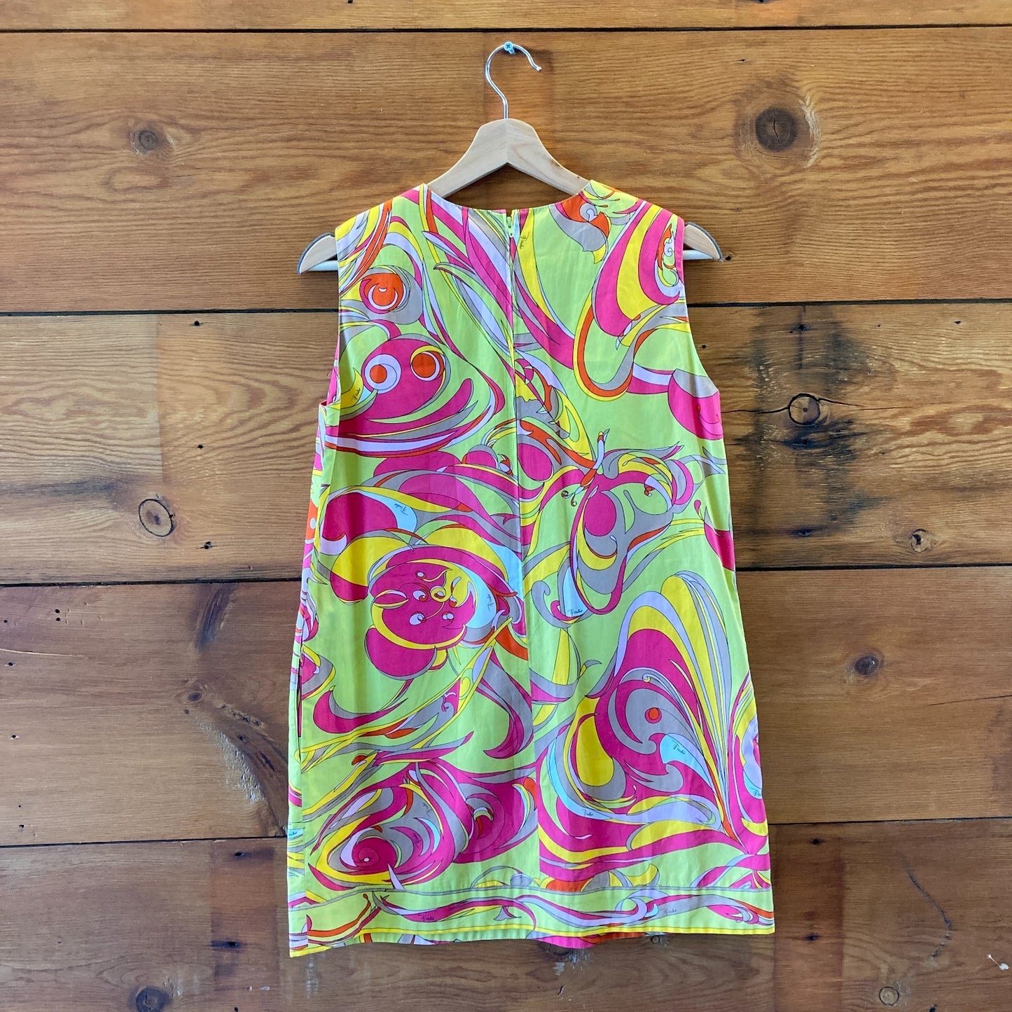 Emilio Pucci Multicolor Sheath Sleeveless Cotton Mini Dress - Size S - 1107SS