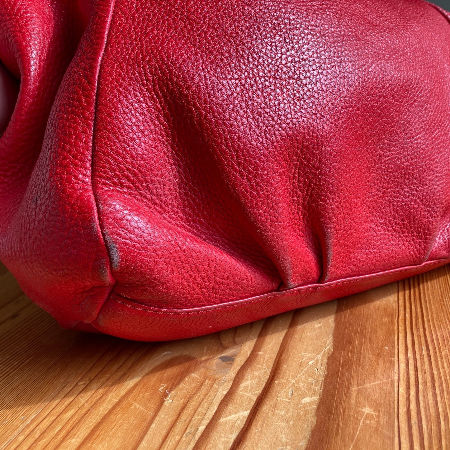 Marc by Marc Jacobs Red Classic Q Francesca Double Handle Shoulder Bag 0420PH