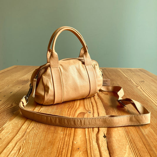Latico Butter Yellow Soft Billie Small Crossbody Barrel Duffle Bag - 1013FB