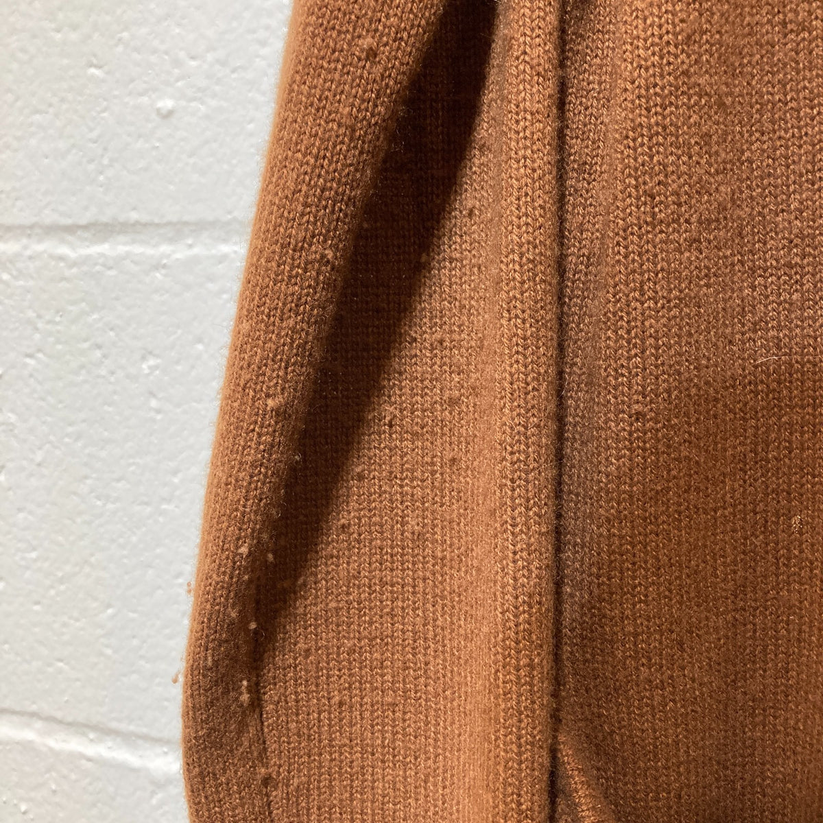 Jenni Kayne Cinnamon Open Front 100% Cashmere Sweater Coat - Size L - 0531AF