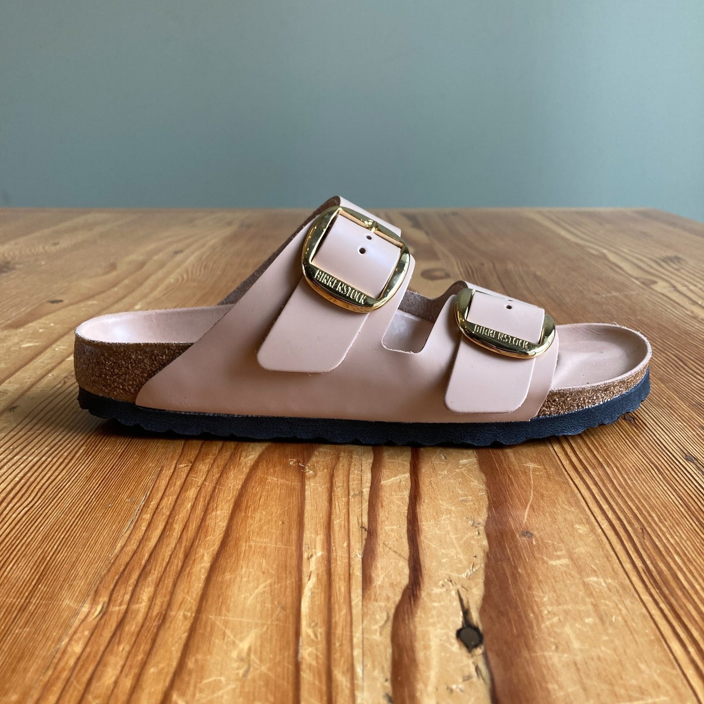 Birkenstock Beige Arizona Big Buckle Sandals - Sz 39 / 8.5 Narrow - NEW 4427SC
