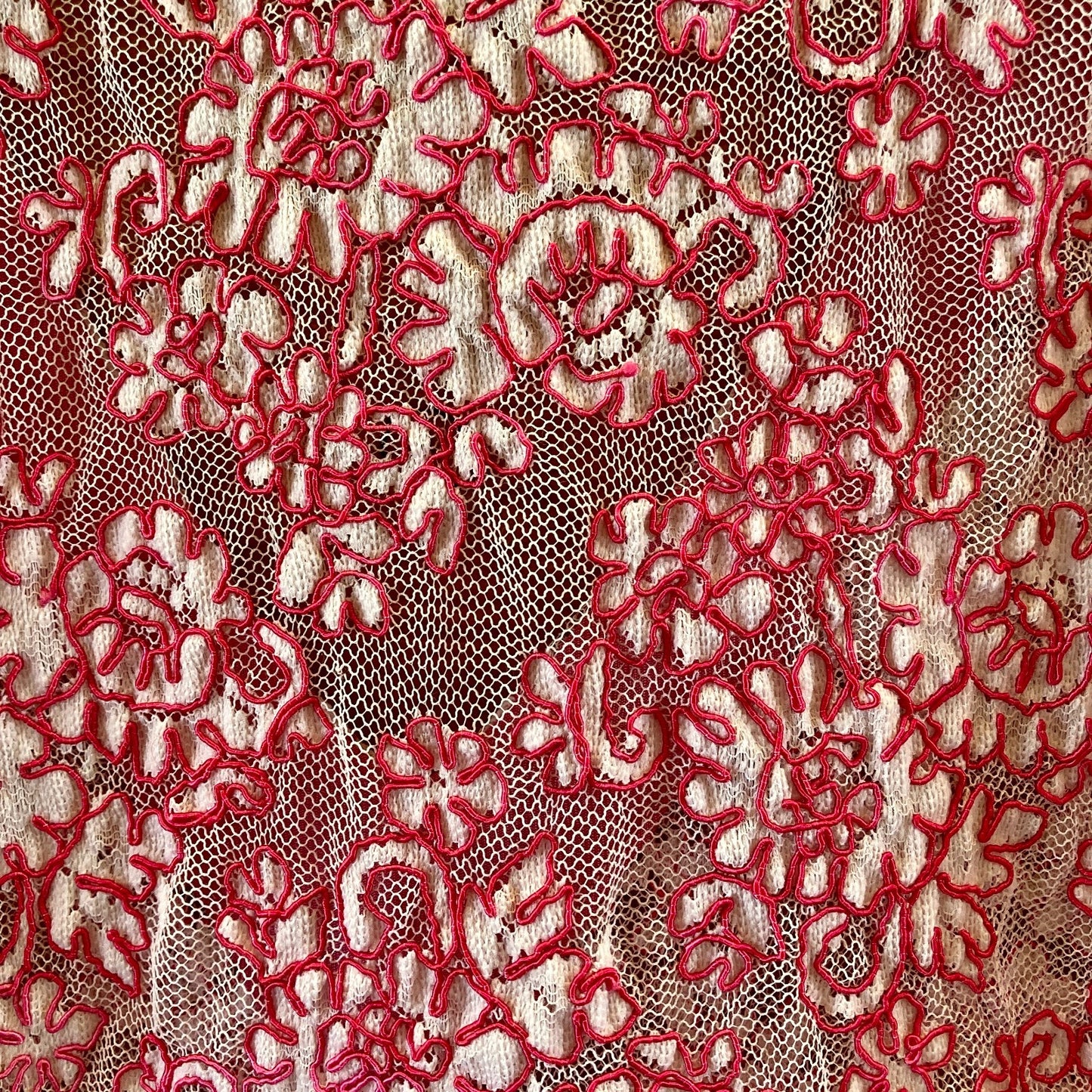 Kate Towers Local Designer Pink Floral Lace Tunic Top Dress - One Size - 0419JP