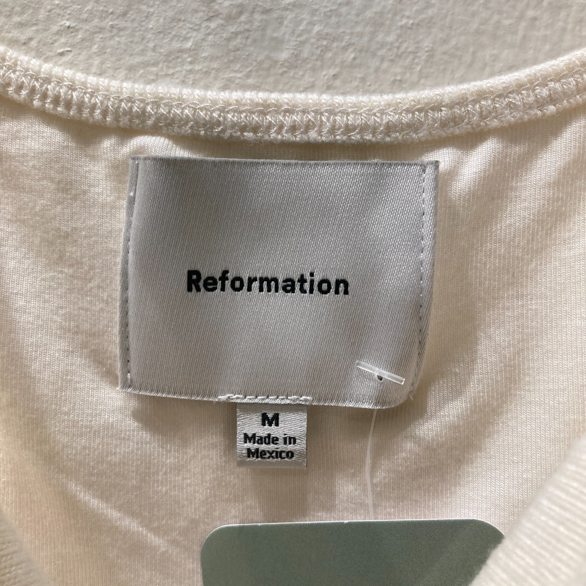 Reformation NEW White Cotton Knit Bodycon Mini Dress - Size M - 0607CC