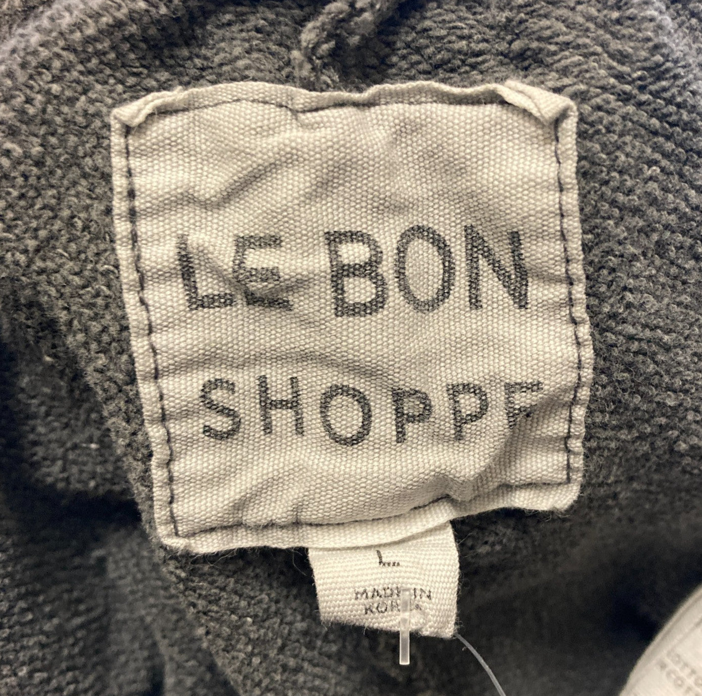 L - Le Bon Shoppe Gray Stretch Waist Relaxed Sweatpant Athleisure Pants 0206BS