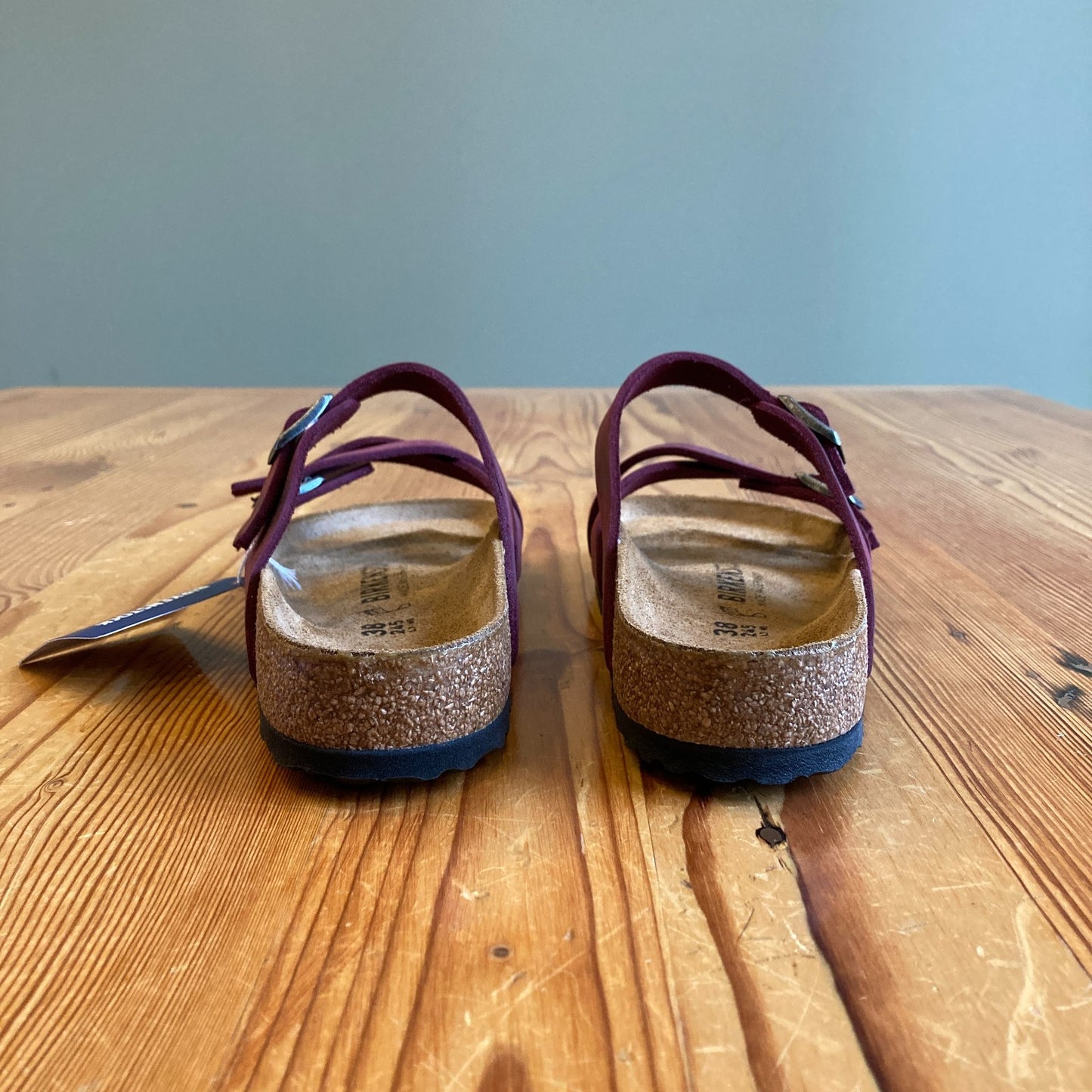 38 / 7.5 - Birkenstock Zinfandel Leather Franca Sandals Shoes NEW w/ Box 0205SF