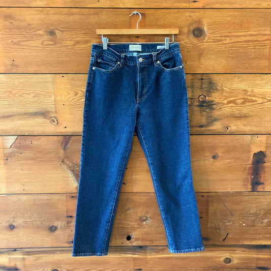 Frame Dark Taboo Wash The Borrowed Straight Leg Jeans - Size 29 - 4427SC