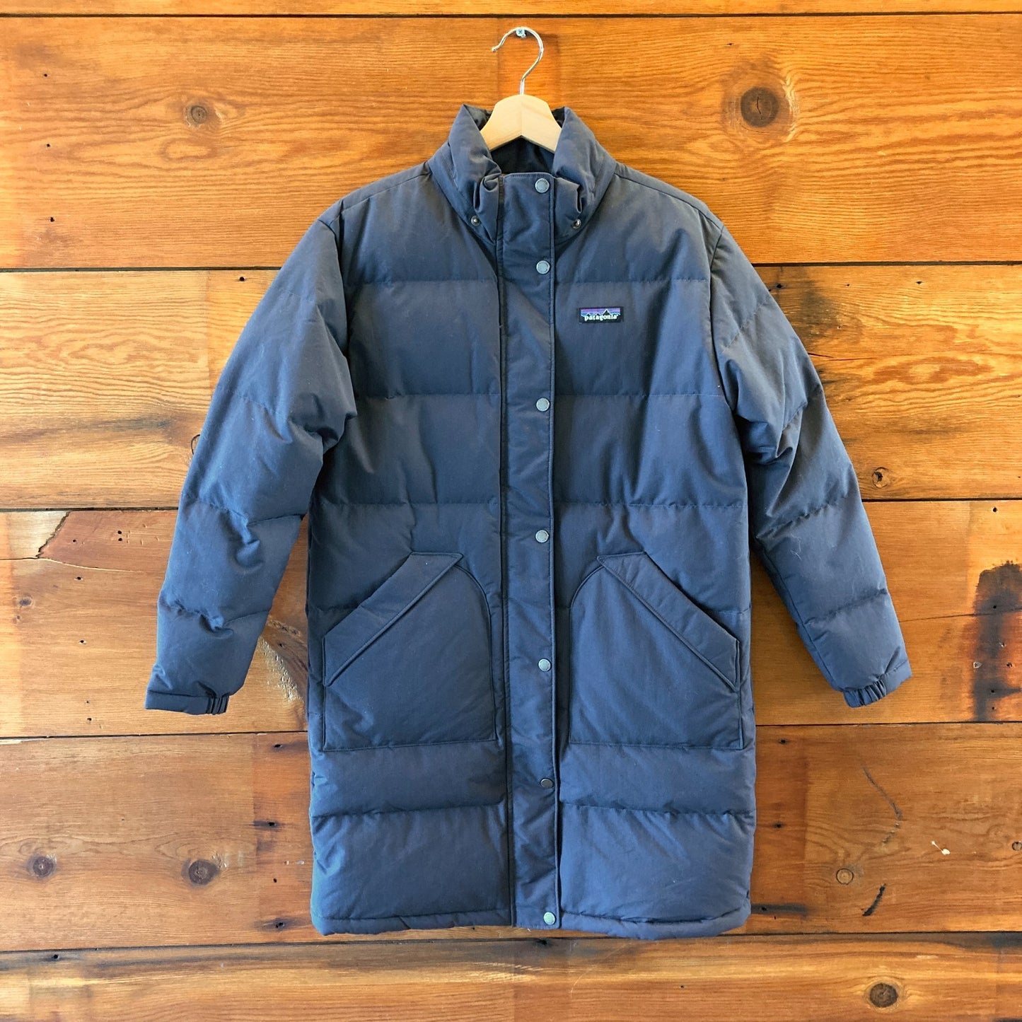 Patagonia Dark Blue Women's Downdrift Parka Winter Jacket Coat - Size S - 0312IG