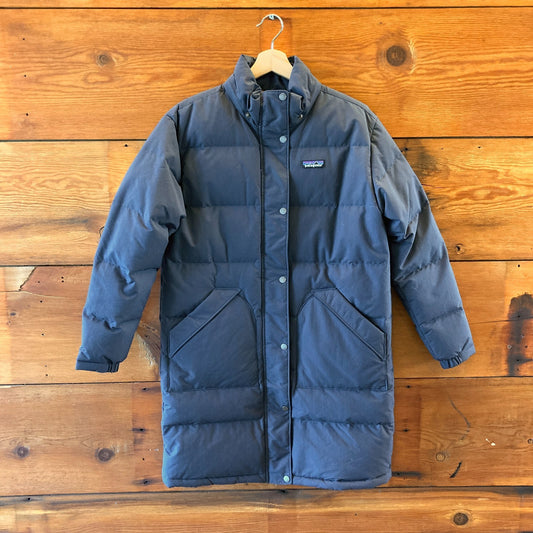 Patagonia Dark Blue Women's Downdrift Parka Winter Jacket Coat - Size S - 0312IG