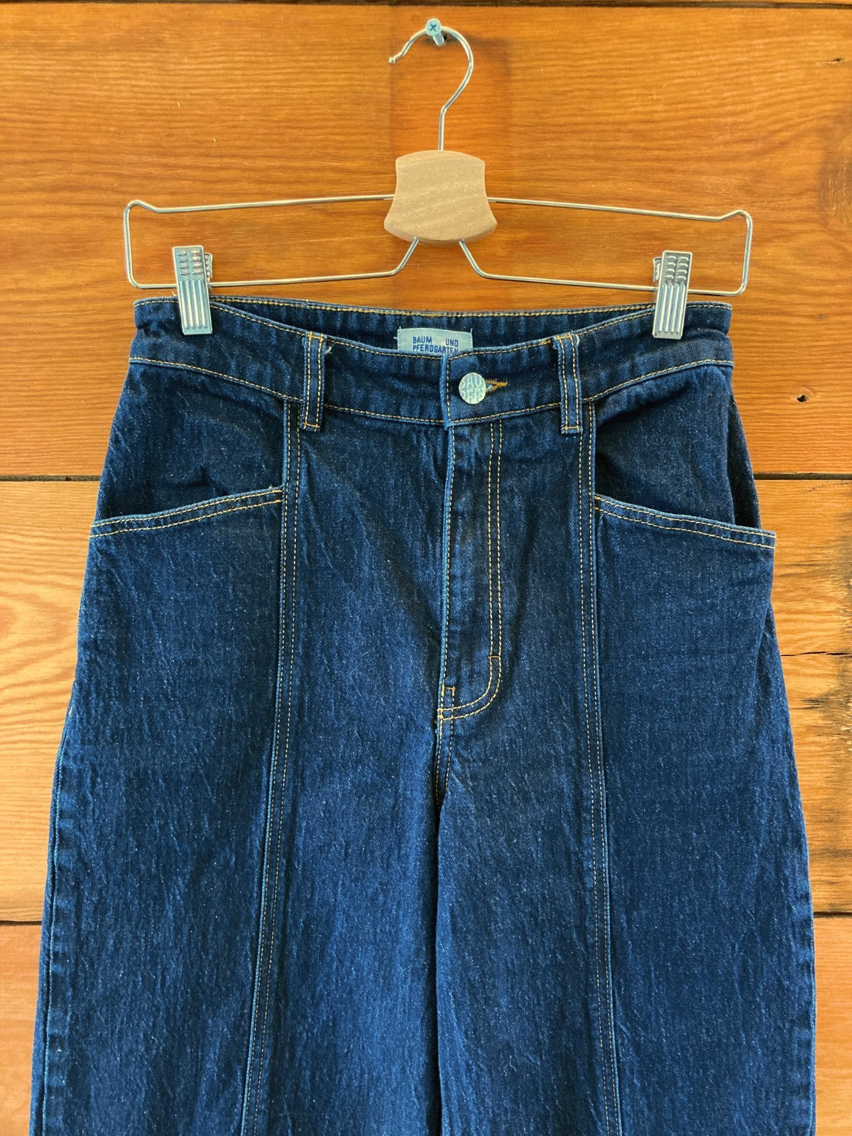 Baum Und Pferdgarten Dark Wash Rigid Denim Confection Jeans - Size 34 - 0717SM
