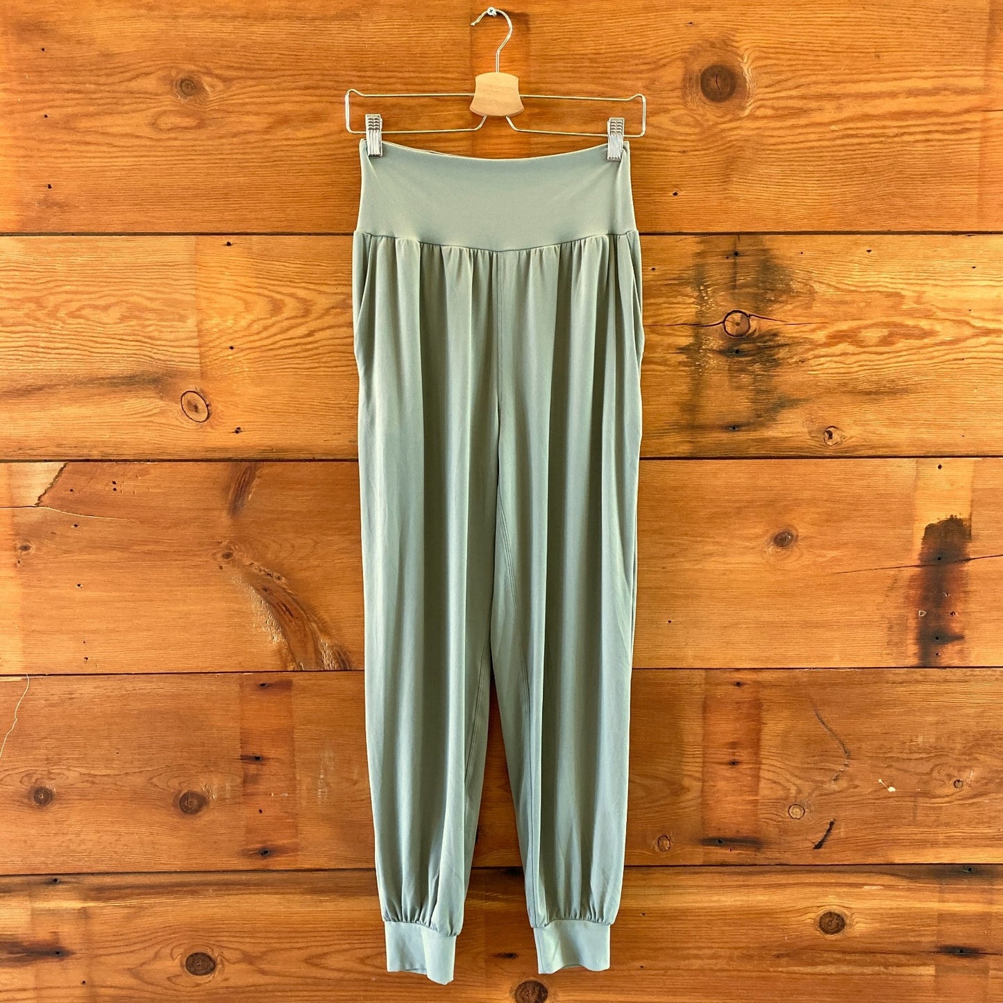 Lululemon Willow Leaf Green Rulu Drapey High Rise Yoga Pants - Size S - 0209SB