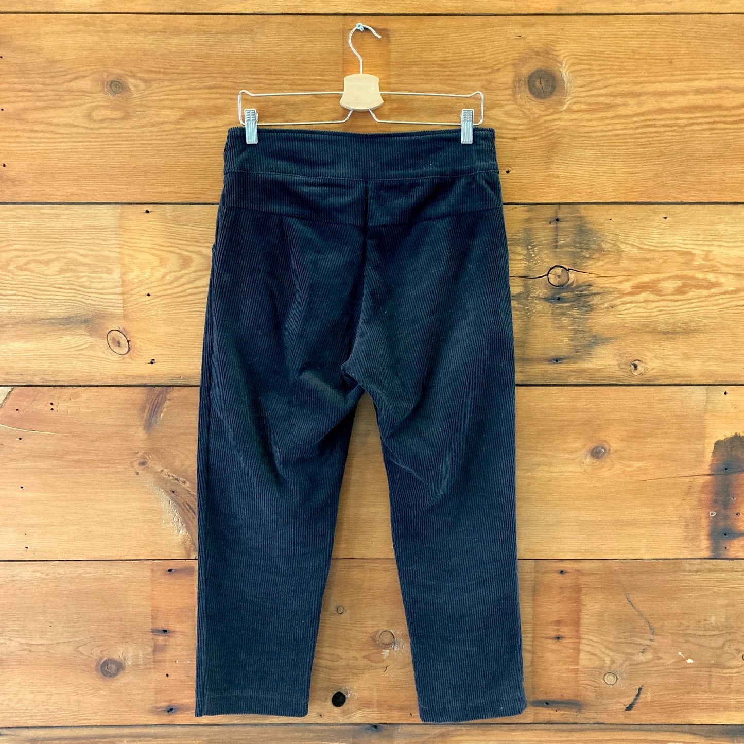Allison Wonderland Black Corduroy Relaxed Fit Pants - Size 8 - 0929LL