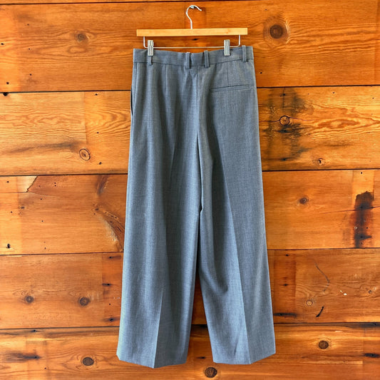 COS Sweden Gray Wool Blend NEW Wide Leg Professional Pants - Size 4 - 0428KS