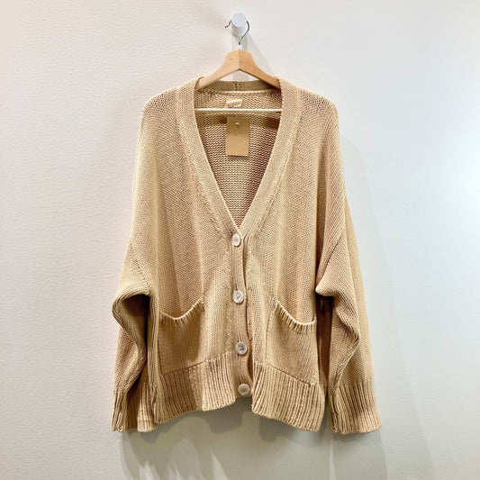 Babaa Clay Pot Cotton Heavy Knit Cardigan no16 Sweater - One Size - 0606ROBabaa