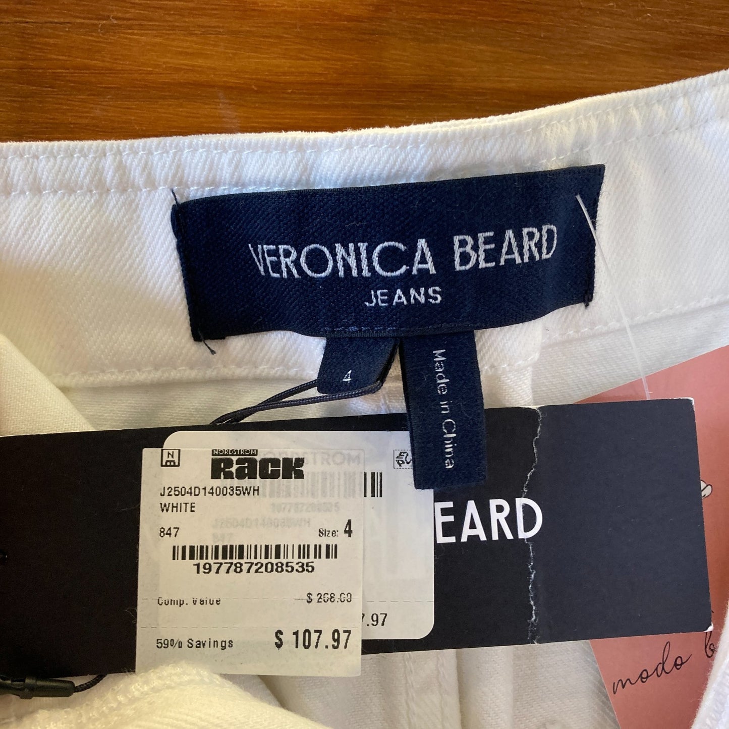 4 - Veronica Beard $268 White Denim Agee Tie Waist Skort Skirt NEW 0113TS